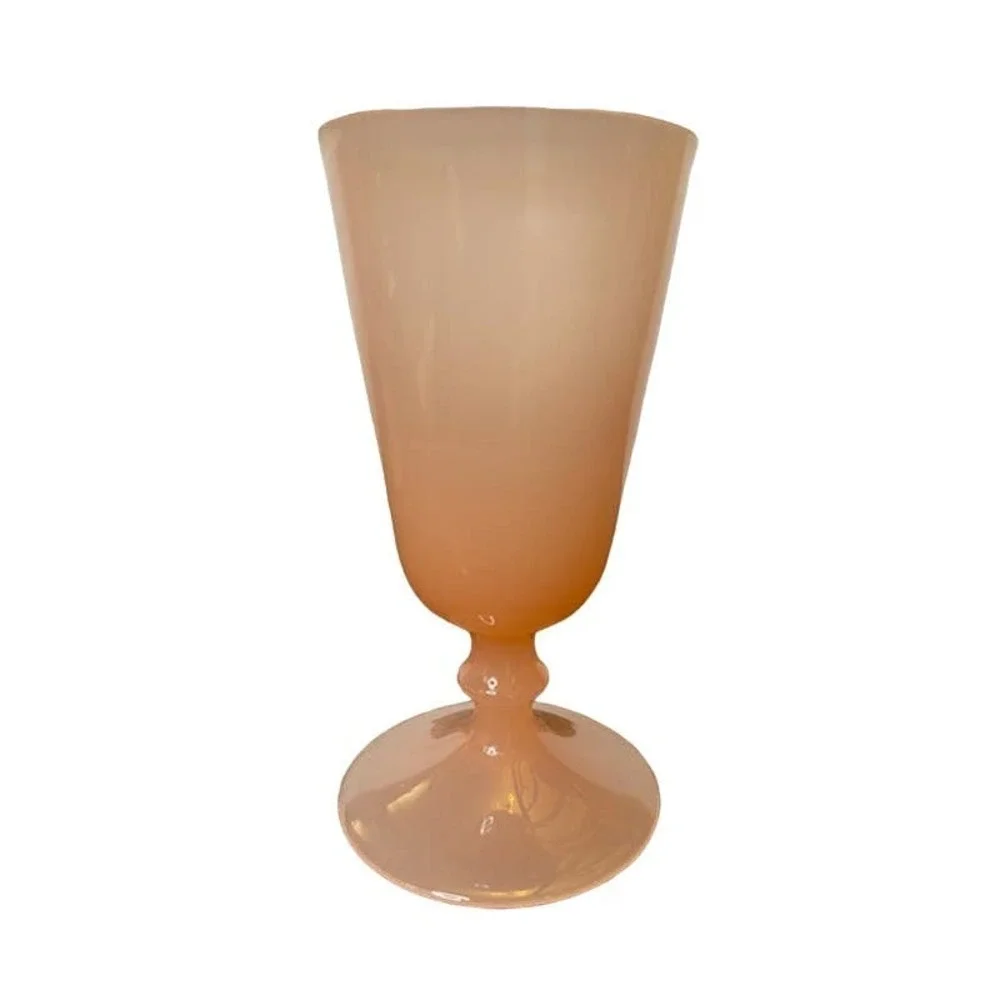 Pink Opaline Water or Wine Goblets | Set of 6‎